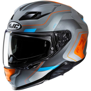 Casque moto HJC F71 ARCAN GRIS/ORANGE/BLEU