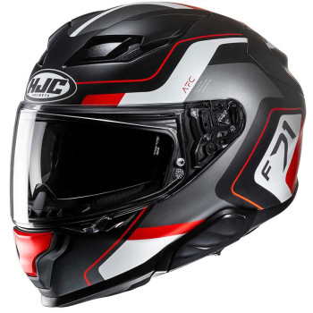 Casque moto HJC F71 ARCAN NOIR/BLANC/ROUGE
