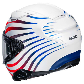 Casque moto HJC F71 ZEN BLANC/ORANGE/BLEU