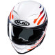 Casque moto HJC F71 ZEN BLANC/ORANGE/BLEU