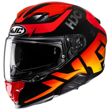 Casque moto HJC F71 BARD NOIR/ROUGE