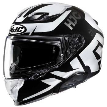 Casque moto HJC F71 BARD NOIR/BLANC