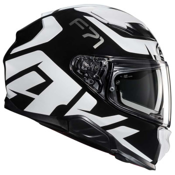 Casque moto HJC F71 BARD NOIR/BLANC