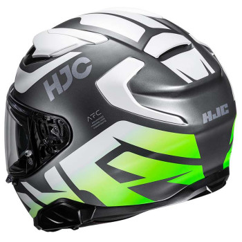 Casque moto HJC F71 BARD GRIS/BLANC/VERT