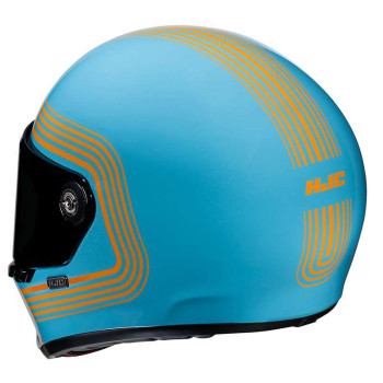 Casque moto HJC V10 FONI BLEU/ORANGE