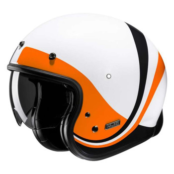 Casque moto HJC V31 EMGO BLANC/ORANGE
