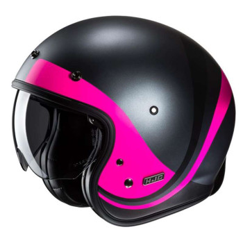 Casque moto HJC V31 EMGO NOIR/ROSE