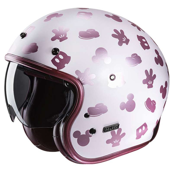 Casque moto HJC V31 DISNEY MICKEY ROSE Casque moto HJC V31 DISNEY MICKEY ROSE