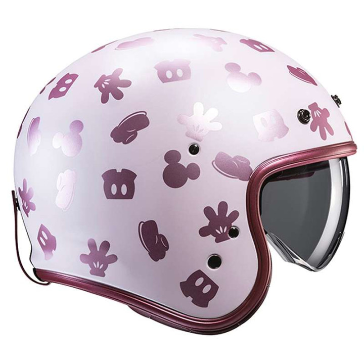 Casque moto HJC V31 DISNEY MICKEY ROSE Casque moto HJC V31 DISNEY MICKEY ROSE