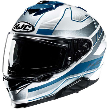 Casque moto HJC I71 IORIX BLANC/BLEU