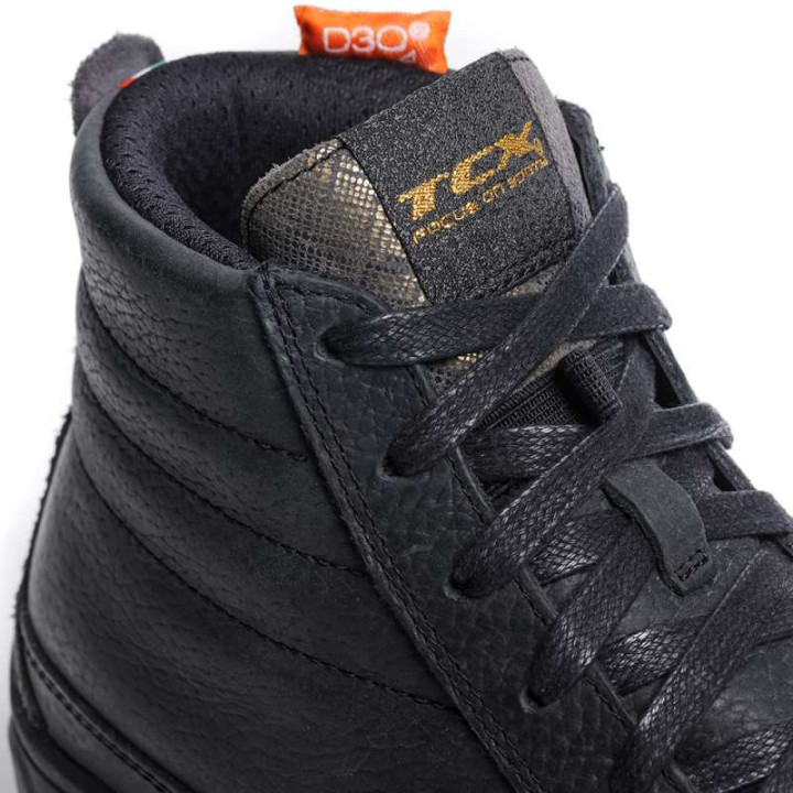Baskets moto TCX STREET 3 LADY WATERPROOF NOIR/OR