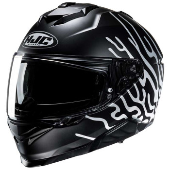 Casque moto HJC I71 CELOS NOIR/BLANC