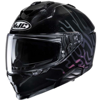 Casque moto HJC I71 CELOS NOIR/VIOLET