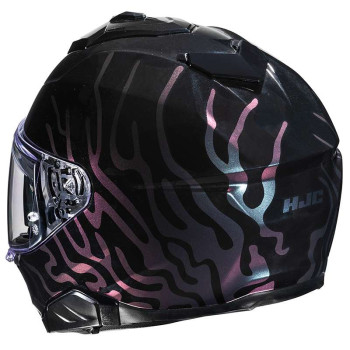 Casque moto HJC I71 CELOS NOIR/VIOLET