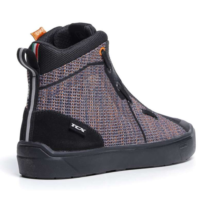 TCX IKASU AIR BLACK/ORANGE/BLUE motorcycle sneakers