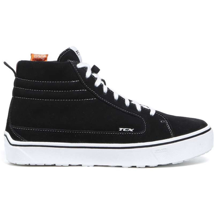 TCX STREET 3 WATERPROOF BLACK/BLANC motorcycle sneakers