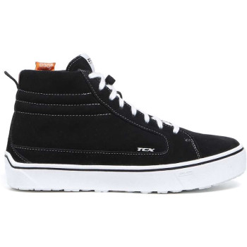 Baskets moto TCX STREET 3 WATERPROOF NOIR/BLANC