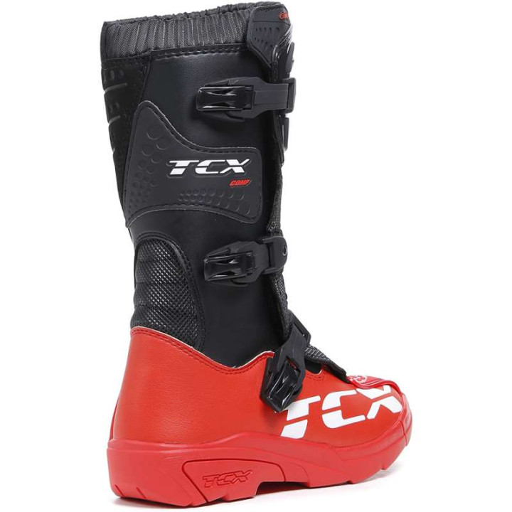 Bottes moto cross Enfant TCX COMP KID NOIR/ROUGE