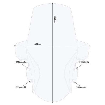 Givi clear bubble (D5614ST) Piaggio MP3 300 19-