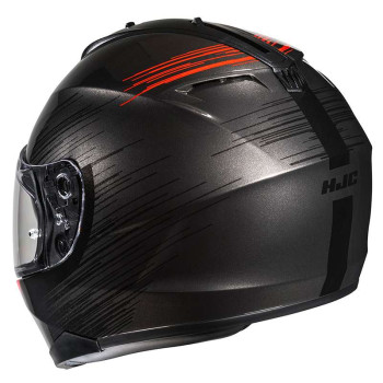 Casque moto HJC C70N SWAY NOIR/ROUGE