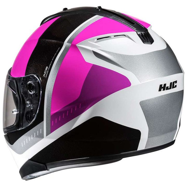 Casque moto HJC C70N ALIA NOIR/GRIS/ROSE