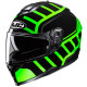 Motorcycle helmet HJC C70N HOLT BLACK/GREEN