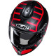 Casque moto HJC C70N HOLT NOIR/ROUGE Casque moto HJC C70N HOLT NOIR/ROUGE