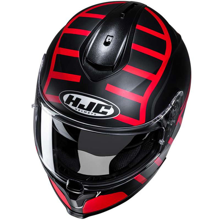Casque moto HJC C70N HOLT NOIR/ROUGE Casque moto HJC C70N HOLT NOIR/ROUGE