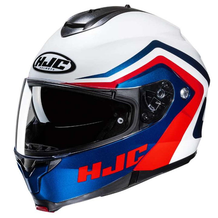 Modular motorcycle helmet HJC C91N NEPOS BLUE/BLANK/RED