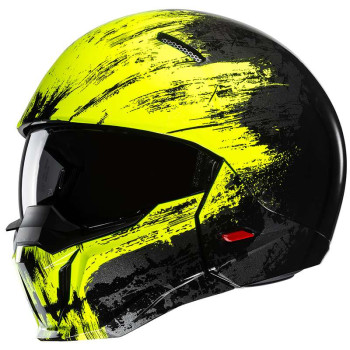 Casque moto HJC I20 FURIA NOIR/JAUNE Casque moto HJC I20 FURIA NOIR/JAUNE