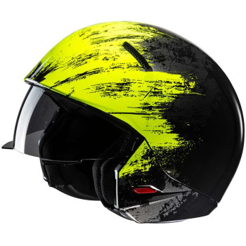 Casque moto HJC I20 FURIA NOIR/JAUNE Casque moto HJC I20 FURIA NOIR/JAUNE