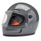 Biltwell GRINGO SV Gloss Gray motorcycle helmet