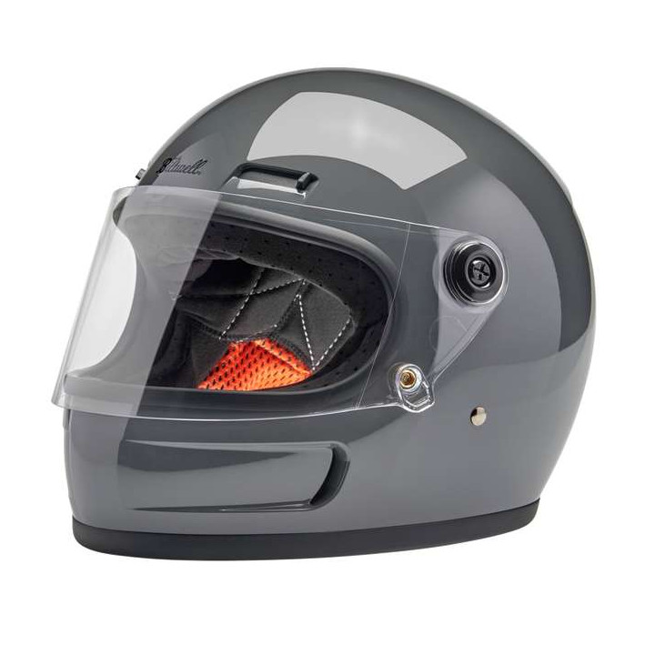 Biltwell GRINGO SV Gloss Gray motorcycle helmet