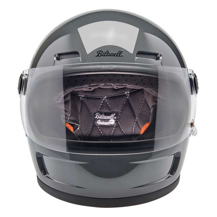 Biltwell GRINGO SV Gloss Gray motorcycle helmet