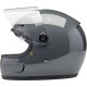 Biltwell GRINGO SV Gloss Gray motorcycle helmet