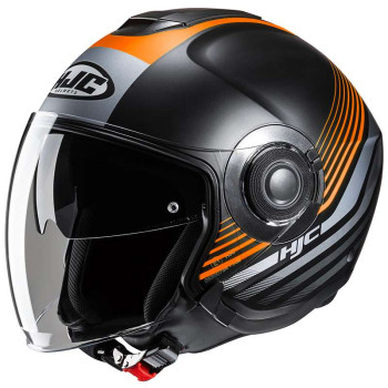 Motorcycle helmet HJC I40N DOVA BLACK/ORANGE