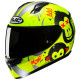 Casque moto enfant  HJC C10 GETI JAUNE FLUO