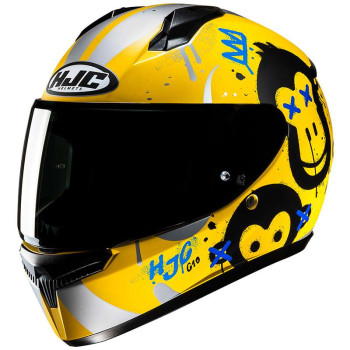 Casque moto enfant  HJC C10 GETI JAUNE 