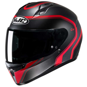 Casque moto enfant  HJC C10 ELIE NOIR/ROUGE