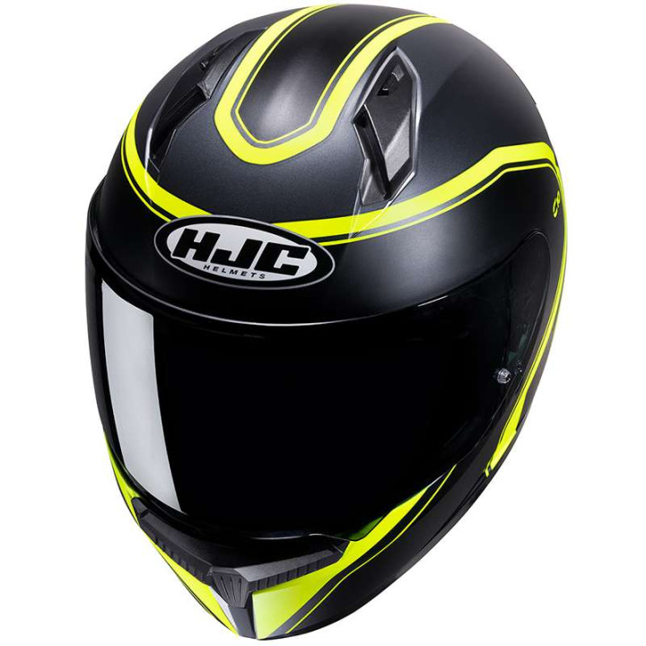 Casque moto enfant  HJC C10 ELIE NOIR/JAUNE