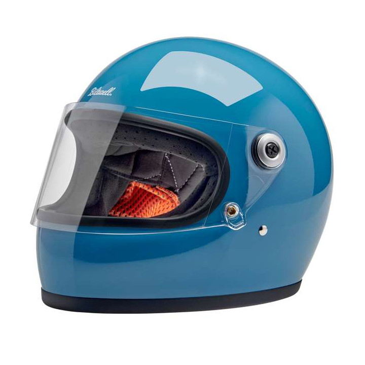 Biltwell GRINGO S Vintage Blue motorcycle helmet