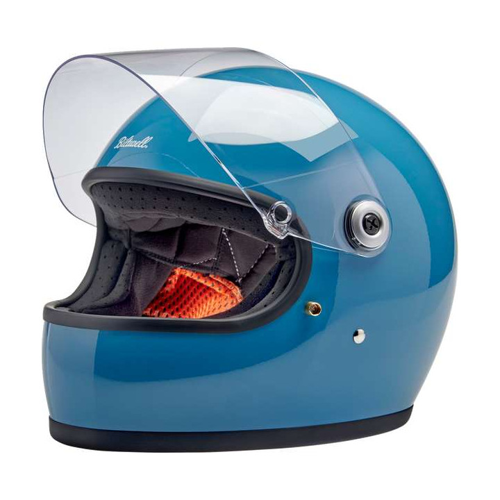 Biltwell GRINGO S Vintage Blue motorcycle helmet