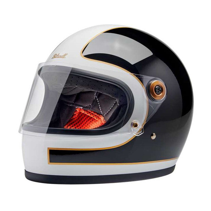 Casque moto Biltwell GRINGO S Vintage White/Black