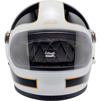 Casque moto Biltwell GRINGO S Vintage White/Black