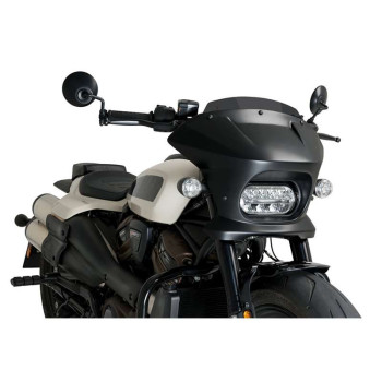 Semi-carénage Puig FURY SPORT Noir mat (21587) HARLEY DAVIDSON RH1250S SPORTSTER S