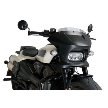 Semi-carénage Puig FURY SPORT Noir mat (21587) HARLEY DAVIDSON RH1250S SPORTSTER S