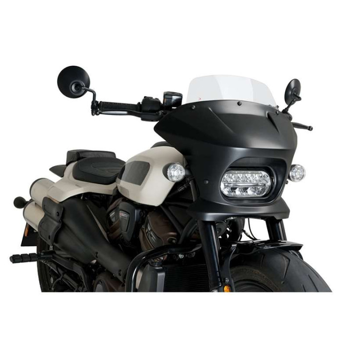 Semi-carénage Puig FURY TOURING Noir mat (21588) HARLEY DAVIDSON RH1250S SPORTSTER S
