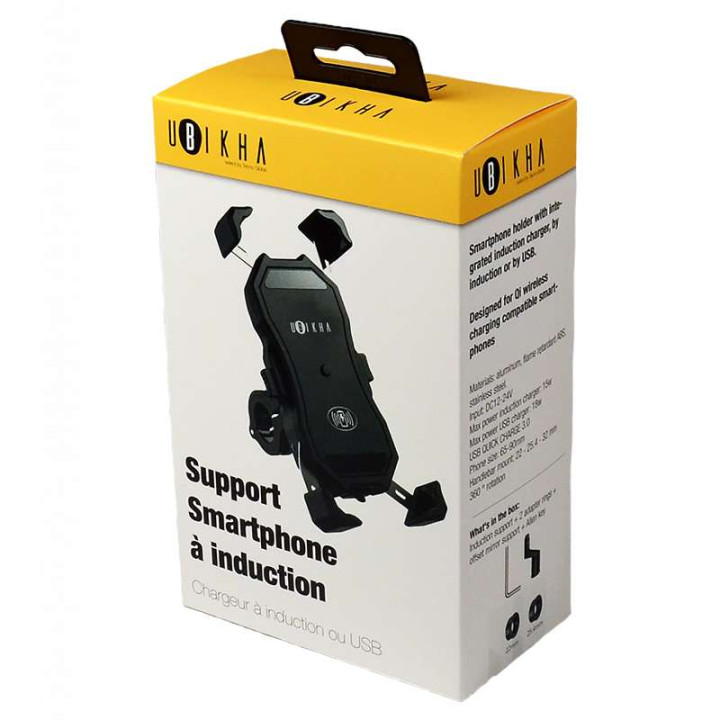 Support smartphone à induction UBIKHA 15W Qi Fast Charging Support smartphone à induction UBIKHA 15W Qi Fast Charging