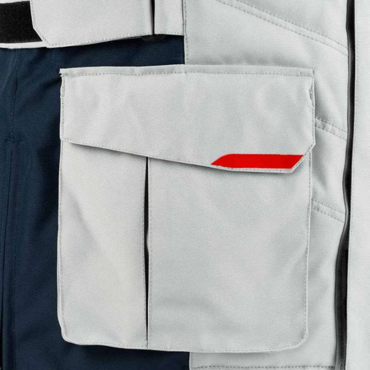 Veste moto Bering SIBERIA GRIS/BLEU