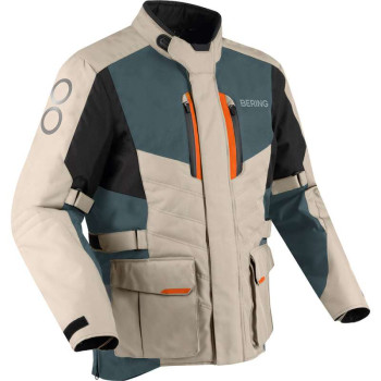 Veste moto Bering SIBERIA BEIGE/GRIS